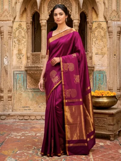 gorgeous reshimsilk saree