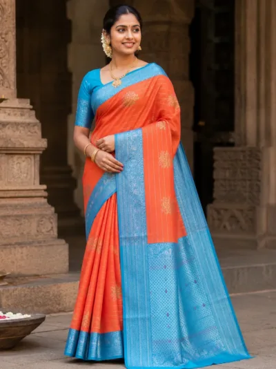 maya glow silk saree